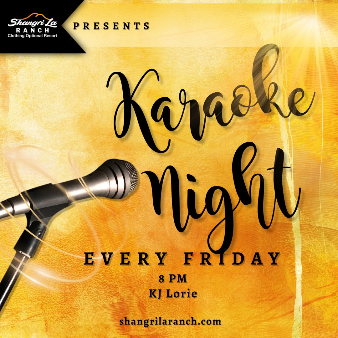 Calling all karaoke masters! Show off your skills this Friday at 8 PM at Shangri La Ranch. 🎤 🎶 #KaraokeNight #FridayFever
shangrilaranch.com