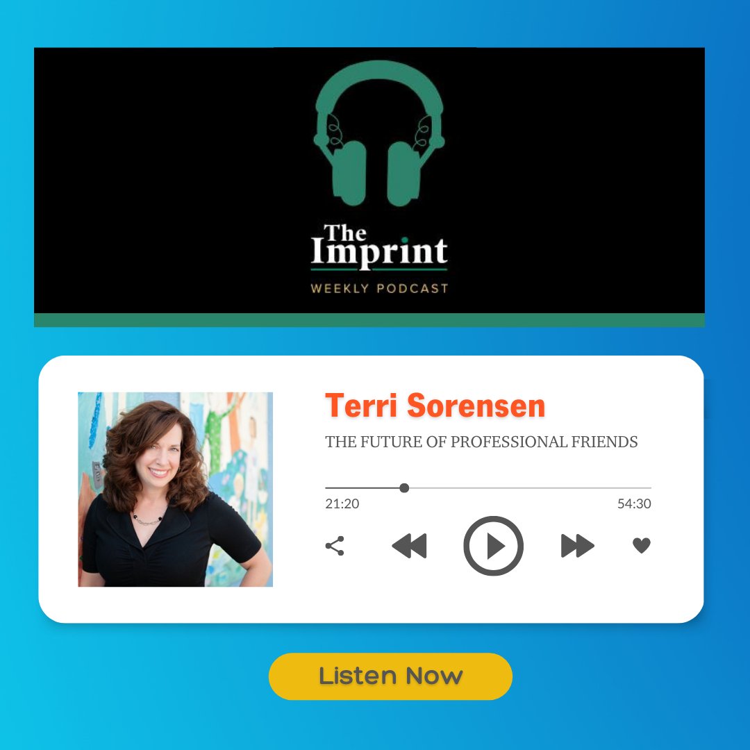 Don't miss out on a recent episode of @TheImprintNews Weekly podcast to hear CEO Terri Sorensen share her insights on how paid, professional mentorship can transform the lives of children facing the greatest obstacles.  Listen here: bit.ly/3KxijsT