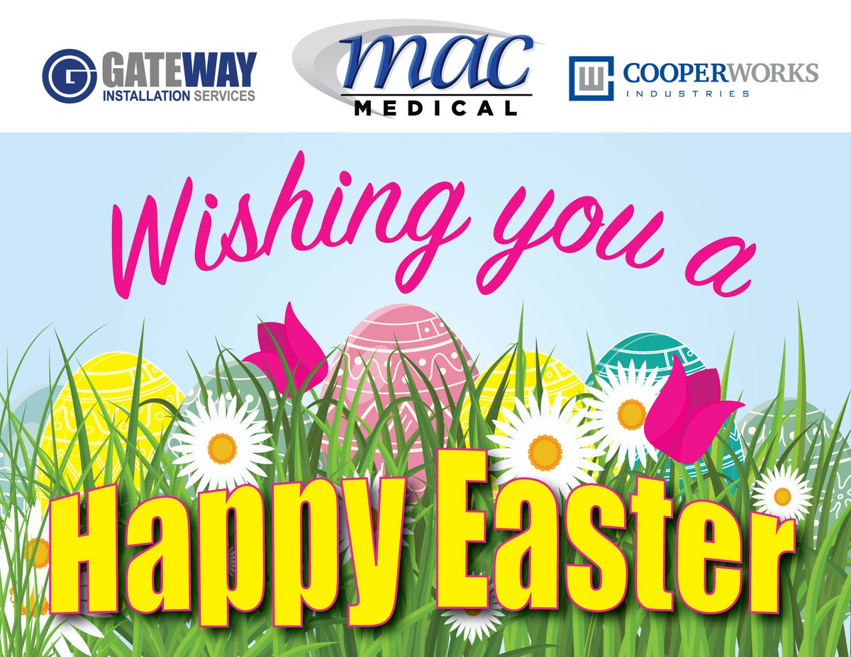 macmedicalinc's tweet photo. • Happy Easter 2023 •

MAC Medical, Cooperworks and Gateway Installation would like to wish a Happy Easter to everyone near and far!

#easter #goodfriday #macmedical #cooperworks #gatewayinstallation https://t.co/lF0PetdmK0
