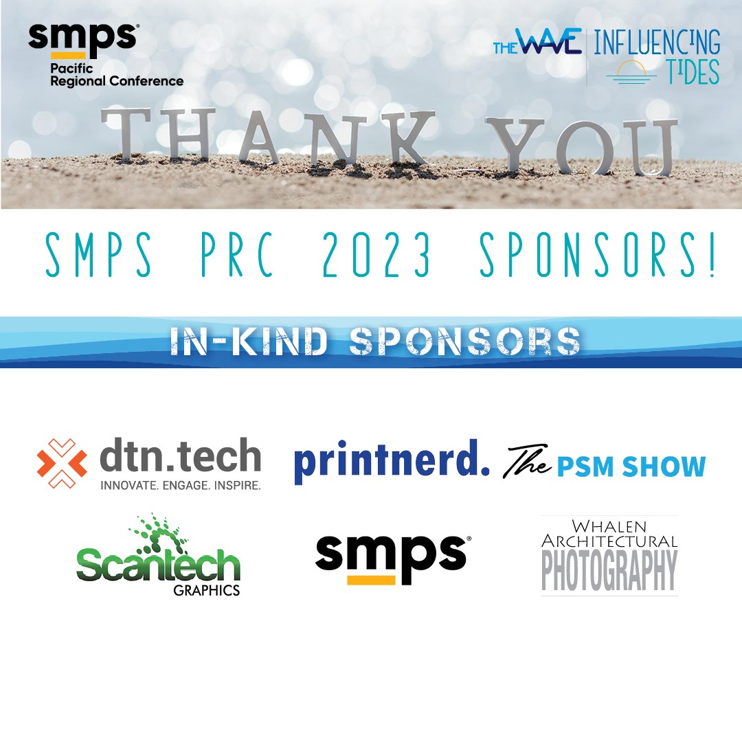 SMPSTheWave's tweet image. As we think back to #SMPSPRC2023 in San Diego, we are so grateful for all our sponsors who helped make such an incredible conference possible! We couldn't do it without all of you - THANK YOU! #SMPSTheWave