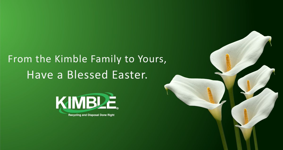 KimbleCompanies's tweet photo. As a reminder, services will not be delayed for Good Friday or Easter. We hope you enjoy this time with your family and loved ones. https://t.co/HGEmLs4vag
