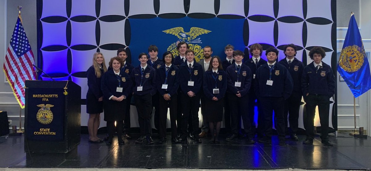 Great job by our FFA Chapter at state convention.  Good looking group.
