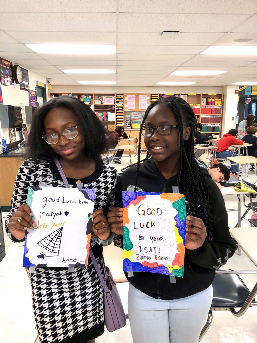 Our seventh graders are making locker posters to encourage our 8th graders on their upcoming PSAT test! #WeAreLamphere <a href="/PagePanthers/">John Page Middle School | The Lamphere Schools</a>