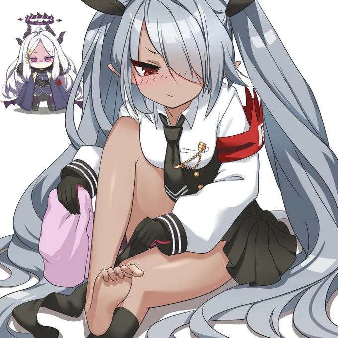 最近やけに足を清潔にしたがる風紀委員#ブルアカ 