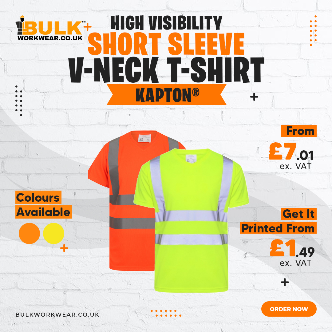 bulkworkwear.co.uk/kapton-high-vi…

#workwear #workwearsupplier #safetywear #tshirts #springlook #logo #printedclothing #highviz