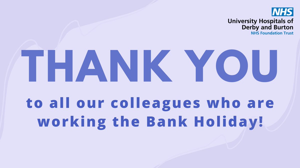 University Hospitals of Derby and Burton NHS FT tweet media