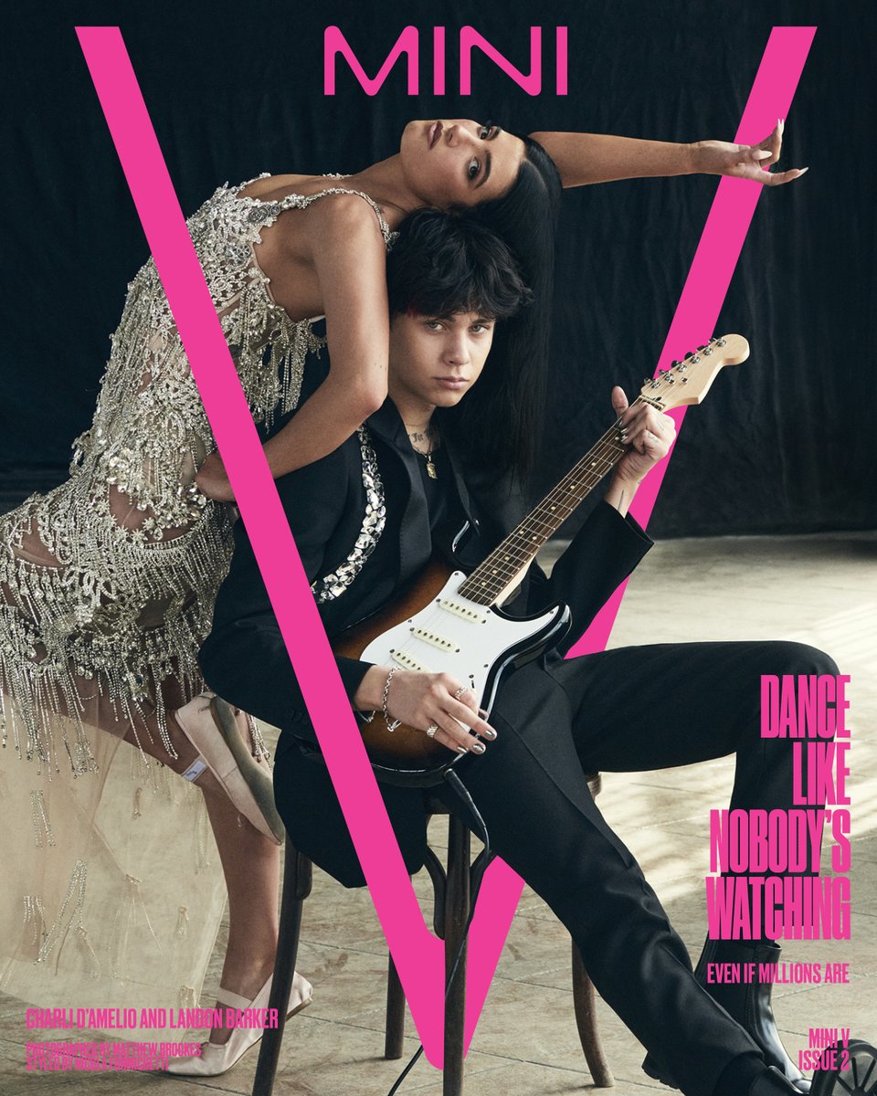 vmagazine's tweet image. Surprise—#MINIV is back with our second issue starring @charlidamelio + #LandonBarker!

Photographed together for the first time ever for a publication, MINI V catches up with the ultimate TikTok megastars to chat about love, fears, and life mottos for our summer 2023 issue.