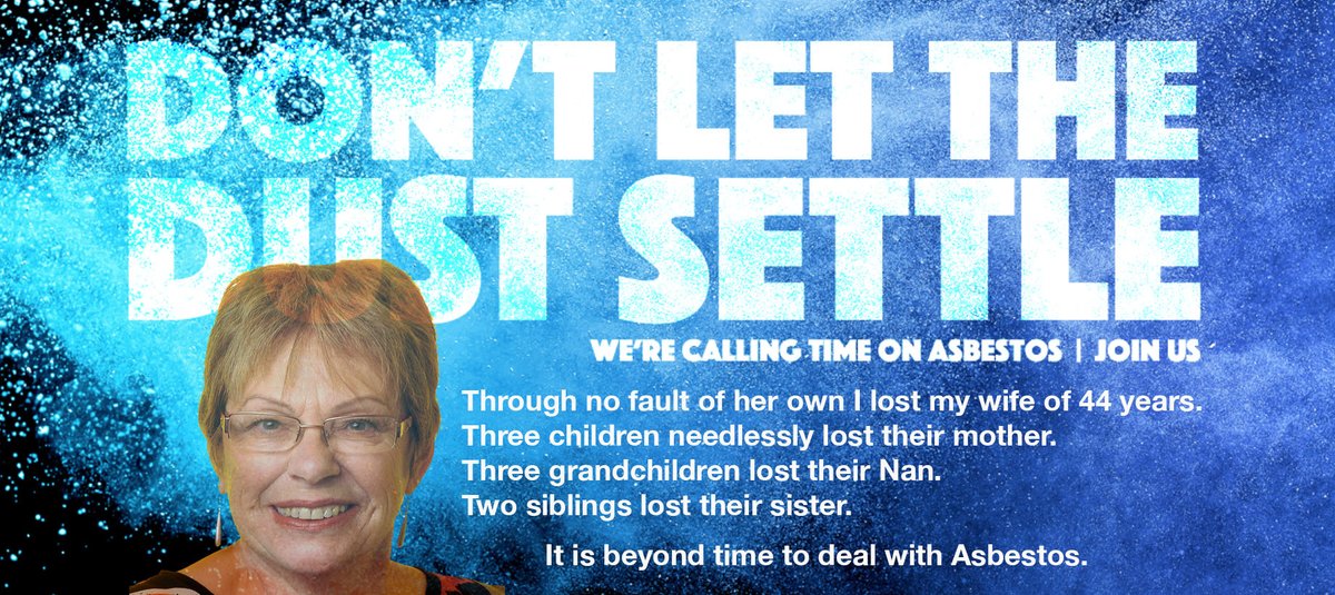 jerry_lakin's tweet photo. Through no fault of her own I lost my wife of 44 years.Three children needlessly lost their mother.Three grandchildren lost their Nan.Two siblings lost their sister.  The list goes on.
It is beyond time to deal with Asbestos.
@Mesouk #2023GAAW #werecallingtimeonasbestos https://t.co/MHbZJbIFW0
