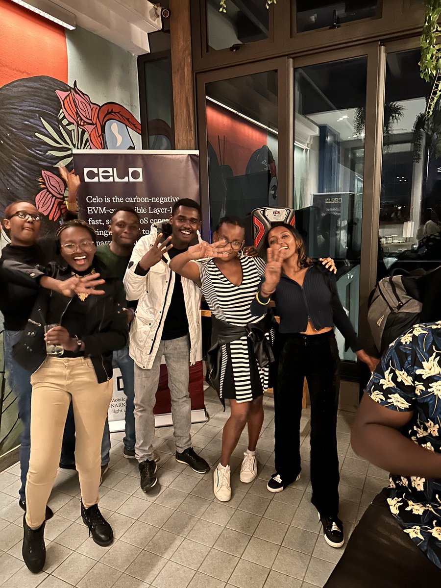 isaactevin's tweet photo. #celolocal was a vibe from meeting and interacting with the president of @CeloOrg @RegenRene to hanging out with other amazing web3 community builders. @kagondu_yvonne @decentralizeEA @iamwakibari great hangout by @CeloKenya celo sageπ±was also represented @CeloDevs @celosages https://t.co/pn6m34bZRh