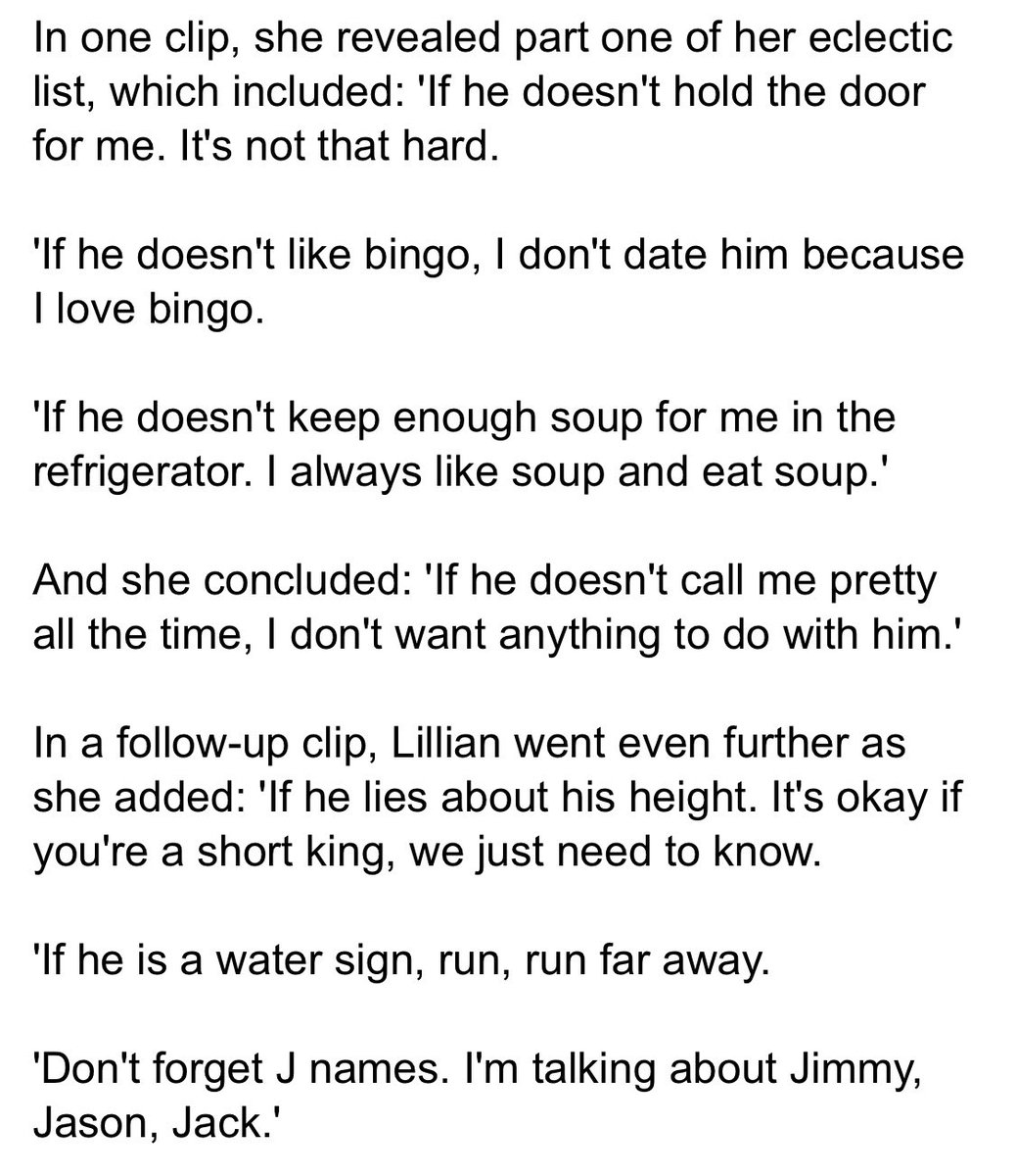 This old lady’s standards are everything to me. I am her she is me