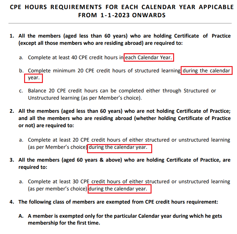 AbhasHalakhandi's tweet photo. CPE Hours Update💥

3 years block system has been done away with.
CPE hours compliance to be made Calendar Year wise!

Link of Notification:-
https://t.co/7RomegopgH https://t.co/dIbXZbZJuP