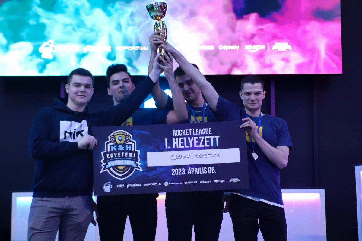 Hungarian Esports Federation (@hunesz) on Twitter photo Gratulálunk az <a href="/uni_obuda/">Óbudai Egyetem</a> Rocket League csapatának a győzelemhez!
GG!
#khbank <a href="/gamerlandhu/">gamerlandhu</a> <a href="/hrlt_hu/">HungarianRLTournaments</a> #samsung @esport1gg #MEFS #uniesport <a href="/uemasters/">UNIVERSITY Esports Masters 🇪🇺</a> Gratulálunk az <a href="/uni_obuda/">Óbudai Egyetem</a> Rocket League csapatának a győzelemhez!
GG!
#khbank <a href="/gamerlandhu/">gamerlandhu</a> <a href="/hrlt_hu/">HungarianRLTournaments</a> #samsung @esport1gg #MEFS #uniesport <a href="/uemasters/">UNIVERSITY Esports Masters 🇪🇺</a>