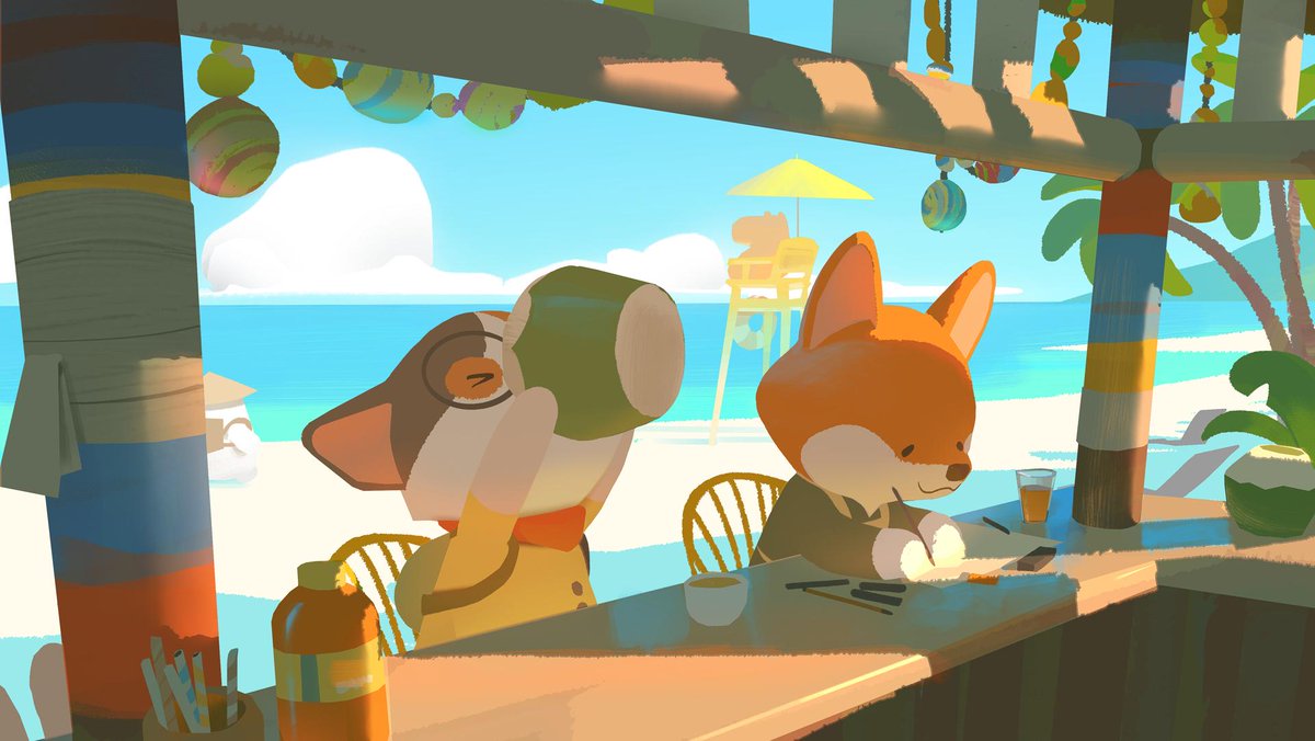 XeloGames's tweet photo. Lily and Pako at the coconut bar! https://t.co/hs9ZeqBIa2