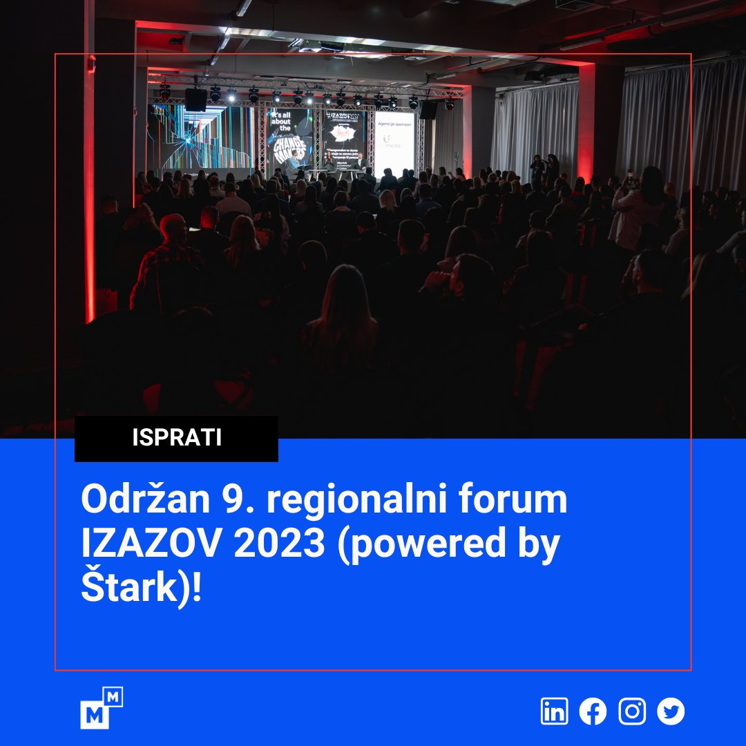 Izazovi nas nisu sprečili da uspešno održimo 9. po redu forum komunikacionih lidera #IZAZOV2023 (powered by Štark)! marketingmreza.rs/odrzan-9-regio…