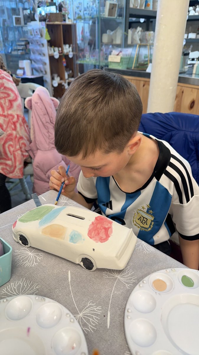 Donskeee's tweet photo. @MPSClass4 some fun in the sun at the seaside and a spot of pottery painting so far this Easter for Ralphie 🐰🐥☀️ https://t.co/lc56o45Gya