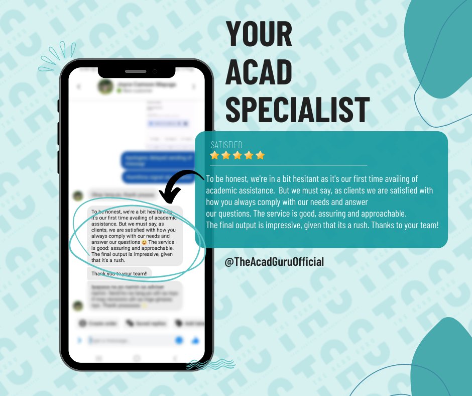 theacadguru's tweet image. EXEMPLARY academic services at your fingertips!

Send us a direct message or through our fb page
facebook.com/TheAcadGuruOff…

#Patulong #acadserver #acadcomission #needhelp #lfacad #Research #Thesis #Proposals