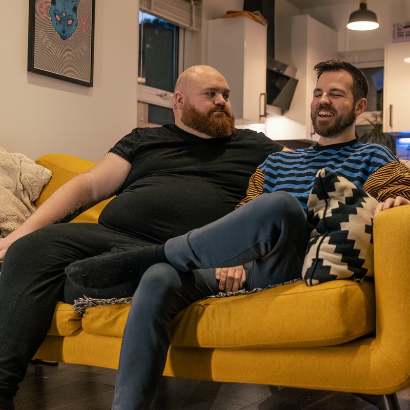 mndassoc's tweet photo. Alex lives with his husband Craig. He was diagnosed with MND aged 30.
Alexβs hands, wrists and arms are the worst affected and he can no longer use them as he could before.
For people with #MND and their carers, home adaptations are vital.
π‘ #ActToAdapt