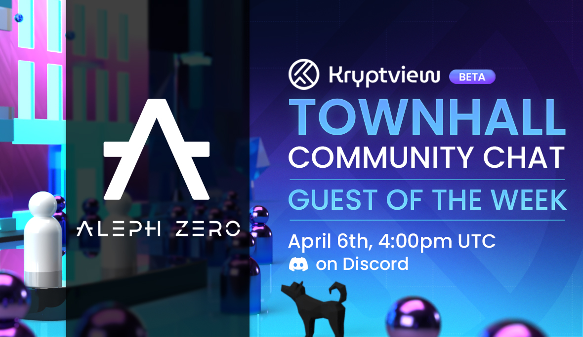 Kryptview (@thekryptview) on Twitter photo This week, #Kryptview is welcoming <a href="/Aleph__Zero/">Aleph Zero</a> on their weekly community AMA!
We're so excited, don't miss this out!
📌discord.gg/Bnx5c2uH
📅TODAY 4pm UTC This week, #Kryptview is welcoming <a href="/Aleph__Zero/">Aleph Zero</a> on their weekly community AMA!
We're so excited, don't miss this out!
📌discord.gg/Bnx5c2uH
📅TODAY 4pm UTC