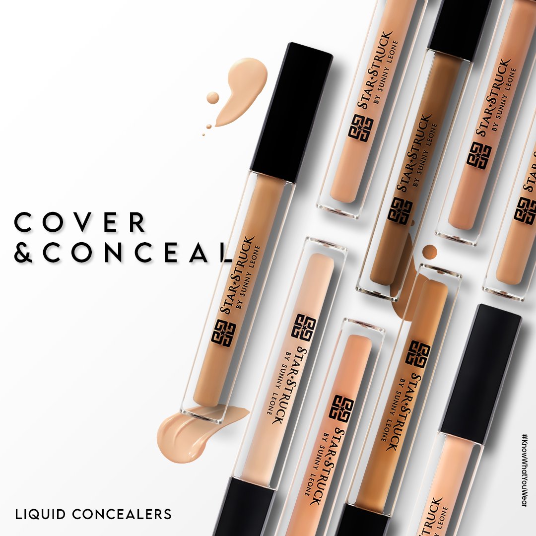 StarStruckbySL's tweet photo. We got you Covered - Smooth, Blendable, and Long-lasting.
Liquid Concealers for all skin types
Choose your shade online: https://t.co/BbfMqpgqm6
.
#liquidConcealers #conceal #knowwhatyouwear #sunnyleone #faceessential #facemakeup https://t.co/S6ALbz1fHf