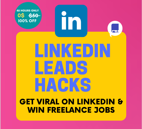 Rana_kamran43's tweet photo. LinkedIn is the next Goldmine for Freelancers.

So I have this "LinkedIn Leads Hack eBook" for you.

It's FREE for next 24 Hours.
 Like, RT &amp; comment "Link" and I'll DM it to you 
 
(Must be following) https://t.co/hQkbV0a8XT