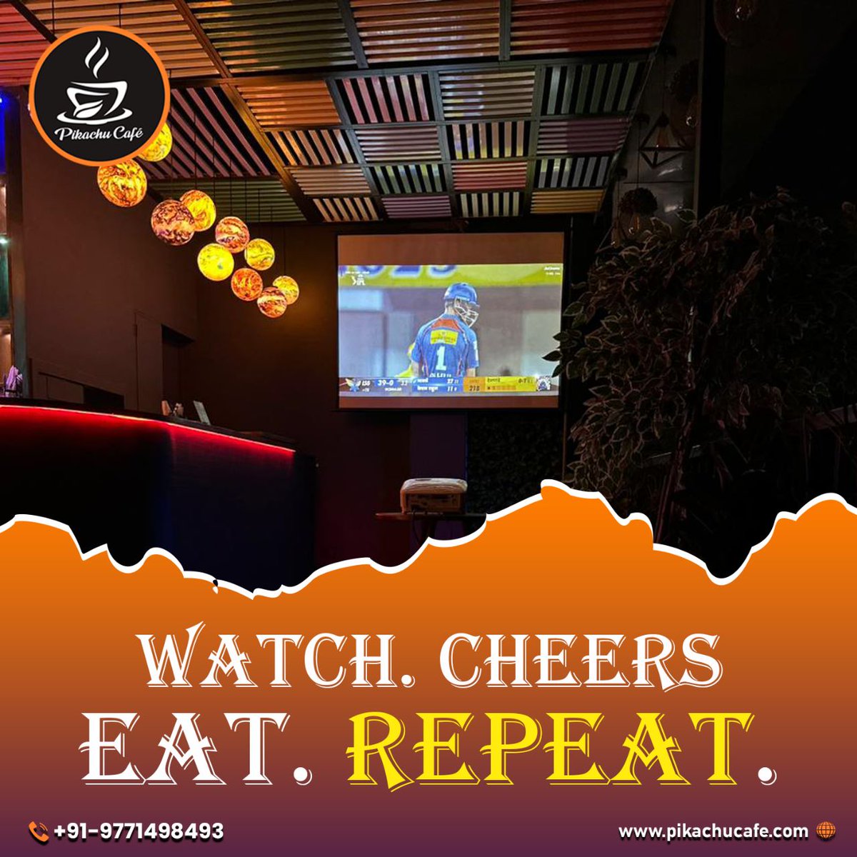 CafePikachu's tweet photo. Watch . Cheers.  Eat.  Repeat

Order Online to Pikachu Cafe
📷https://t.co/zoC4lunmeg
.
.
Also you can order by
𝐂𝐚𝐥𝐥𝐢𝐧𝐠/𝐖𝐡𝐚𝐭𝐬𝐚𝐩𝐩:-  +91- 9771498493
𝐀𝐥𝐬𝐨 𝐀𝐯𝐚𝐢𝐥𝐚𝐛𝐥𝐞 𝐨𝐧:- Swiggy/Zomato
#pikachucafe #bestcafeinpatna #bestrestaurantinpatna https://t.co/IEBSFyhrIM