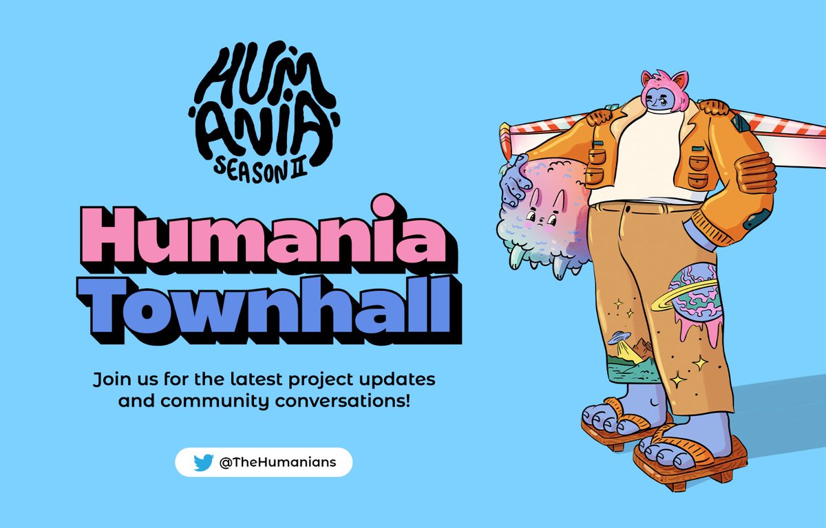 TheHumanians's tweet photo. This week has been full of announcements. ✨ 

We hope that you are excited as we are while we're stepping into SEASON 2 of The Humania! 

We are thrilled to announce our COMMUNITY TOWN HALL! https://t.co/AxpLB5FO2m
