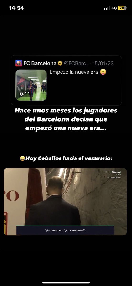 Pues alomejor ya sabemos porque decía Ceballos aquello de la nueva era!😂😂
