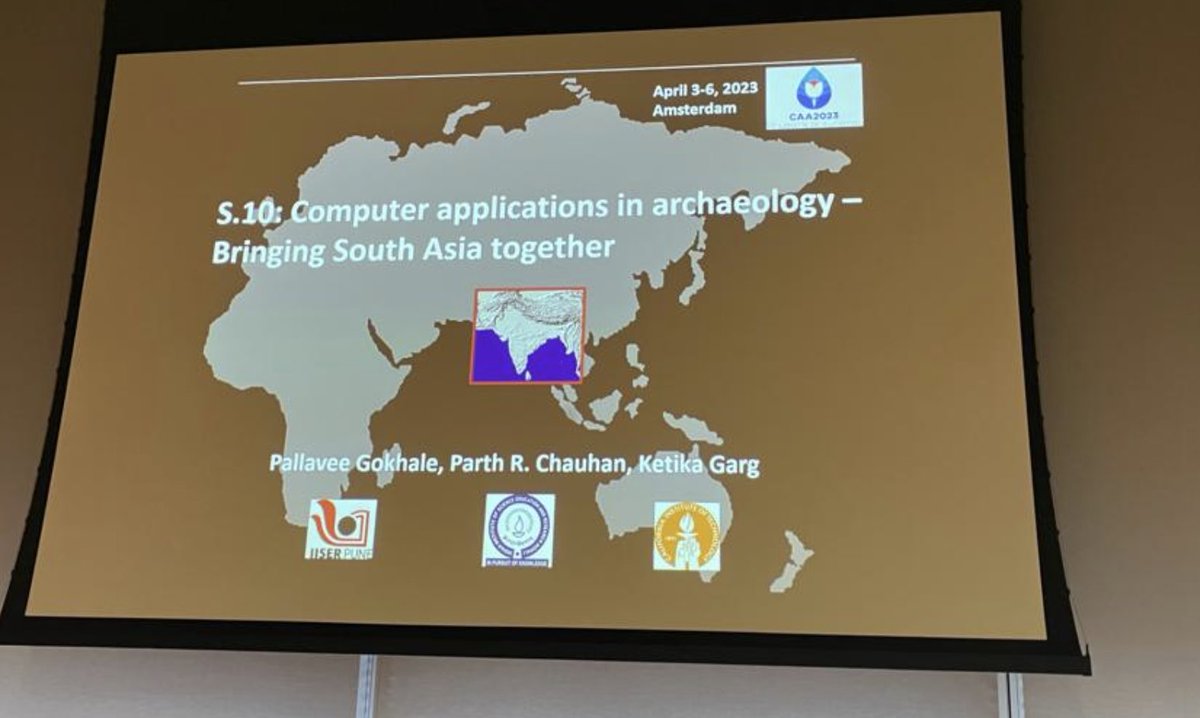 fc_conesa's tweet photo. There will a @CAA_Int in South Asia in the future?
We'll see, but for now we're enjoying #Session10 "Bringing South Asia together" with many contributions from @GIAP_ICAC and colleagues!
Thanks Pallavee Gokhale and Parth Chauhan for organising this! 😍 #CAA2023Ams https://t.co/jwIryBxXrn