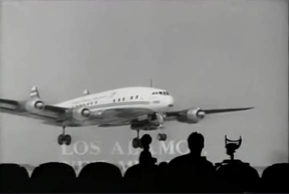 AnnotatedMST's tweet photo. Servo: Hey! [Sung.] Comin’ into Los Alamos … bringing in some cadmium rods …

🎶

 A parody of the Arlo Guthrie song “Coming into Los Angeles.” Los Alamos National Laboratory was the site of the development of the first nuclear ...

🎶

MST3K #416: Fire Maidens of Outer Space https://t.co/L30JpMXqh5
