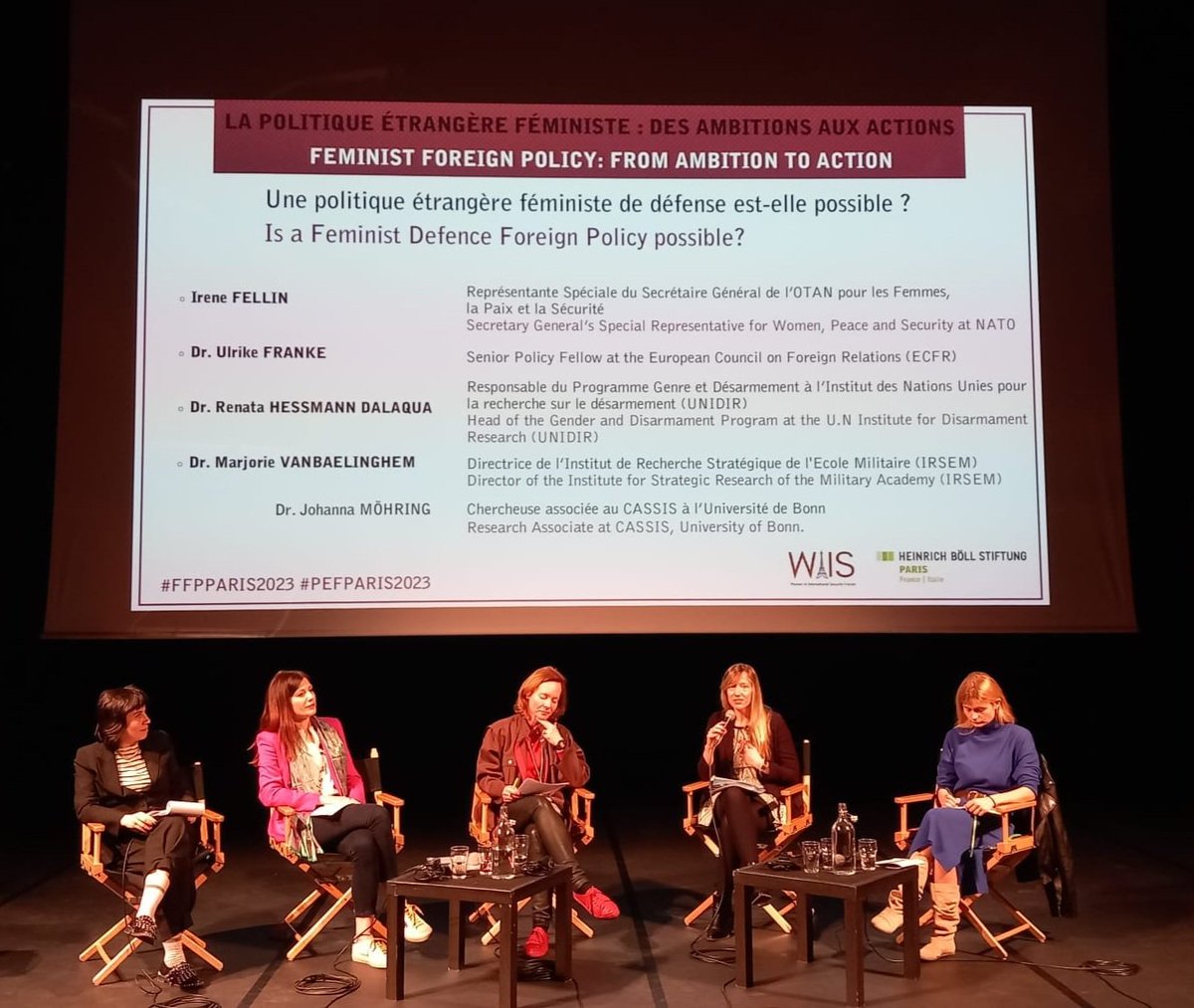 Applying a feminist lens means interrogating 'who is negotiating and implementing arms control?' and 'with whose interests in mind?'. 
These 2 questions can go a long way towards improving policies & building a more secure world.
#FFPPARIS2023 #PEFPARIS2023