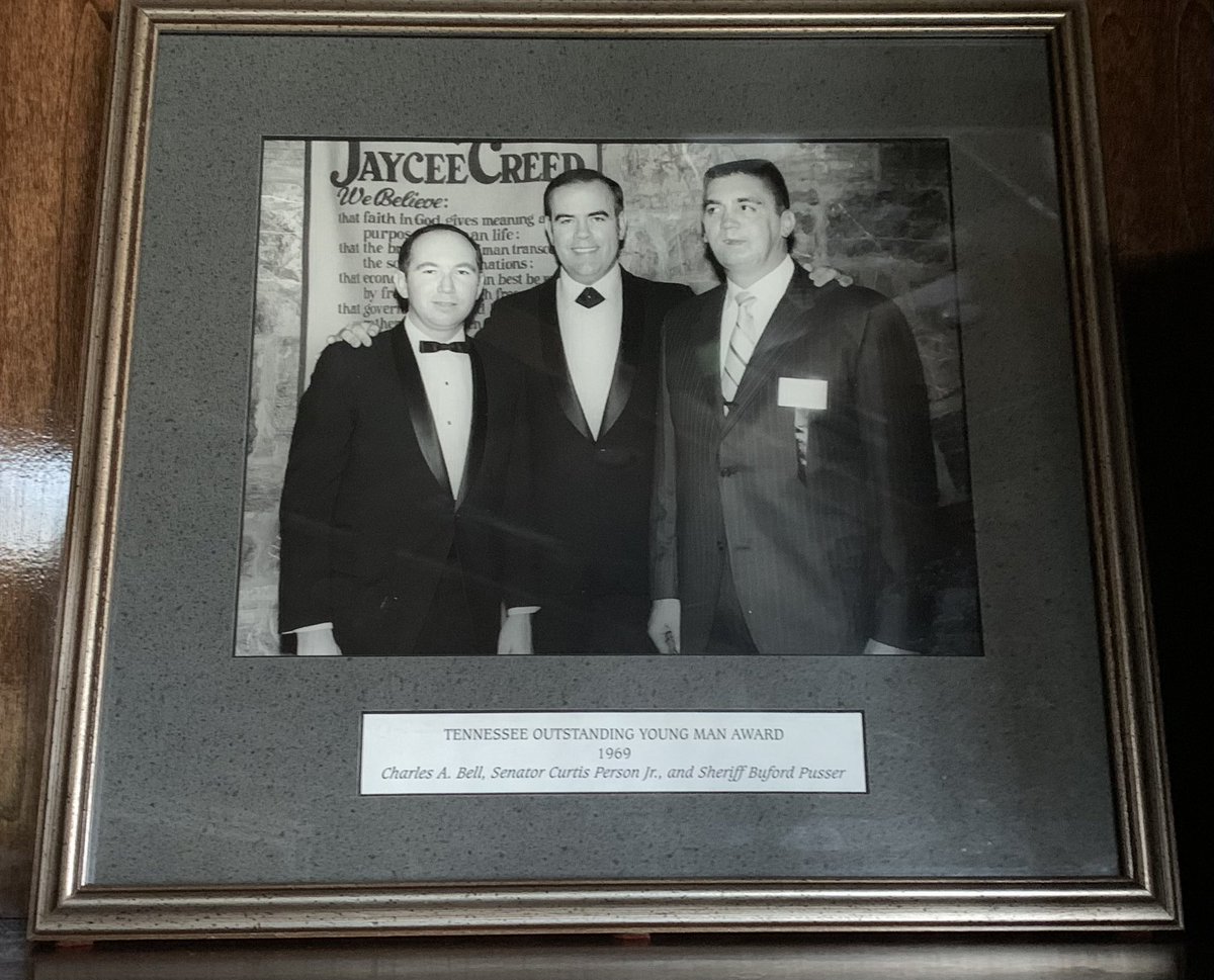 Happy Birthday to my Dad! This is a cool picture from 1969 when he was chosen one of Tennessee’s Outstanding Young Men. The other recipients in the picture are State Senator Curtis Person, Jr. and Sheriff Buford Pusser.