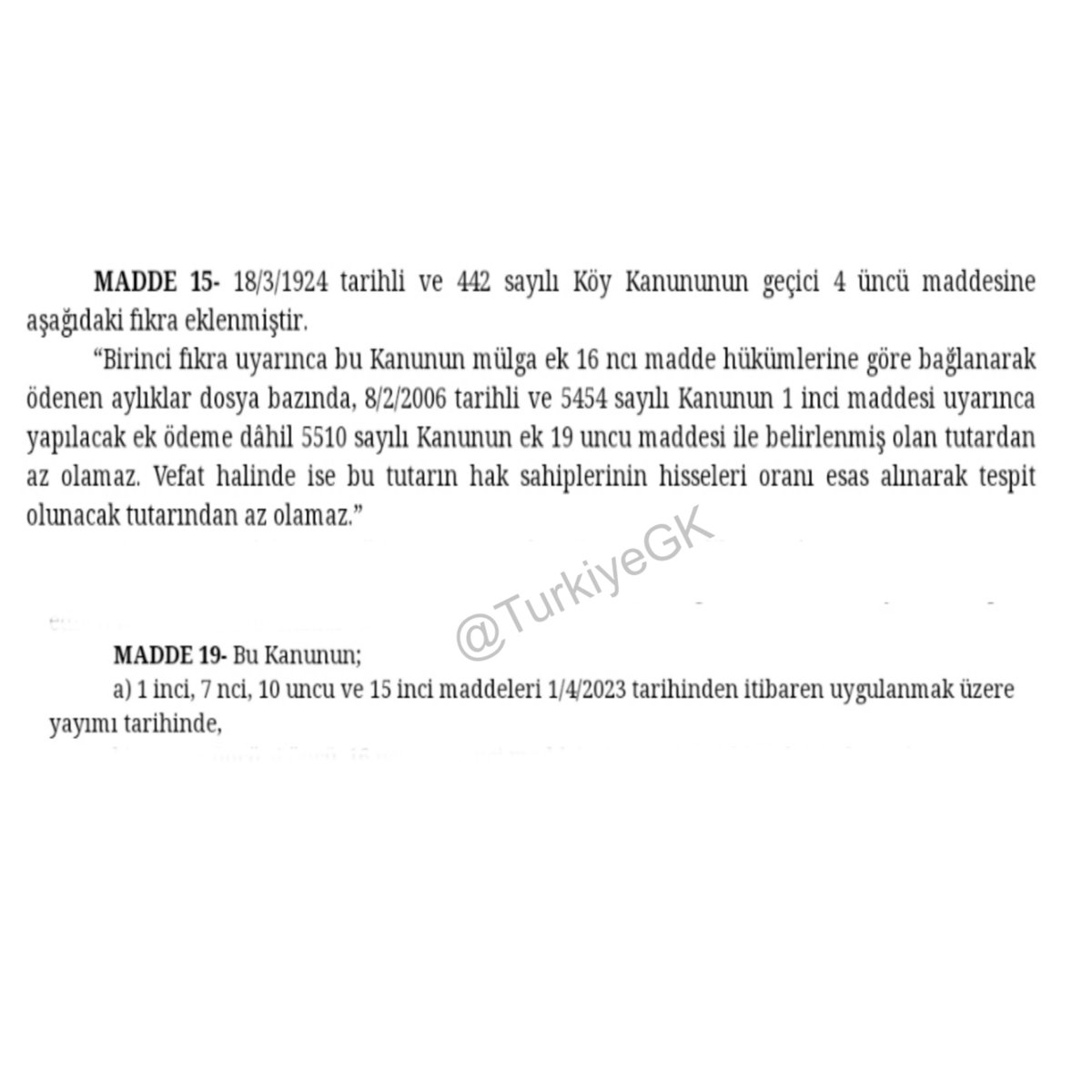 En Düşük Emekli #GüvenlikKorucusu Maaşını 7.500 Lira Yapan Kanun Tasarısı Dün Resmi Gazetede Yayınlandı

En düşük Emekli #GüvenlikKorucuları Maaşı dün 05.04.2023 Resmi gazetede yayınlanarak yürürlüğe girdi.

2017 öncesi #EmekliGüvenlikKorucuları 4C Emekli Sandığı kapsamında, Kamu