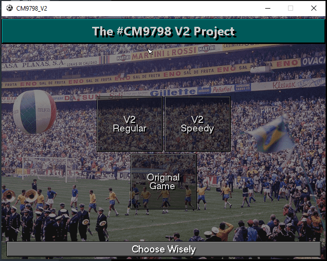Enjoy the first major patch for the remake of Championship Manager 1997-98.

Fully reworked database, backgrounds, graphical overhaul, 5 leagues, colored attributes and enjoy tons of small tweaks🔥

Cheers from The #CM9798 V2 Project

Free download: mediafire.com/file/30pma9fe4…