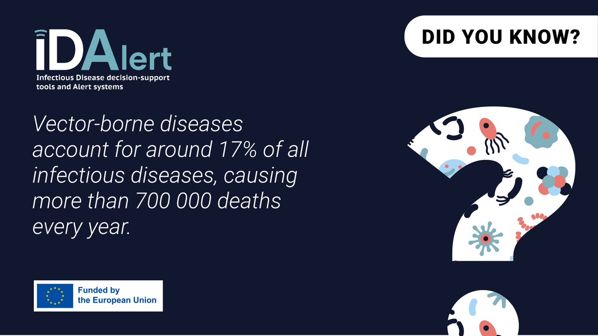 IDAlertproject's tweet photo. The #IDAlertProject will build on and improve existing indicators, as well as develop new indicators, for vector-borne diseases that will also inform the work done at @LCDEurope.
#WHD75 #OneHealth #HealthForAll https://t.co/Sr6JDnhkwQ