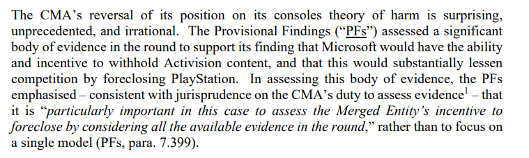 tomwarren's tweet photo. Sony has responded to the CMA siding with Microsoft over Call of Duty on PlayStation concerns. It calls the CMA's reversal of its position "surprising, unprecedented, and irrational." https://t.co/MvxARVDlvL https://t.co/UKnANrR9Ur