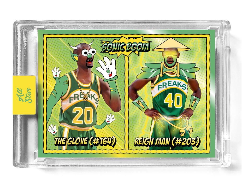 💥Introducing Sonic Boom Duo Insert (#210)!! 💥

This one will be a giveaway, with the current holders of these Base (and FreakBall, Colorway) cards getting 2x entries automatically.

♻️ Simply RT to enter, drawing tomorrow! ♻️
opensea.io/assets/ethereu…