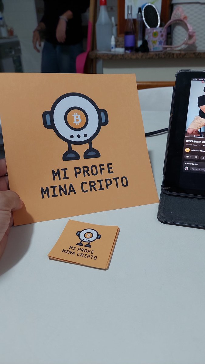 Dia de Trabajo de Mi Profe Mina Cripto. Stickers y Cuadrito.