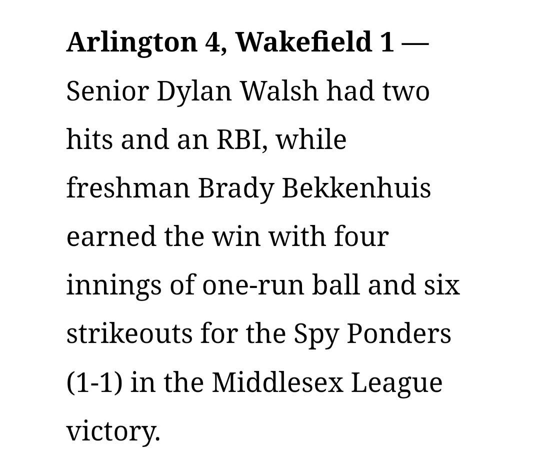 Arlington High Spy Ponders Baseball tweet media