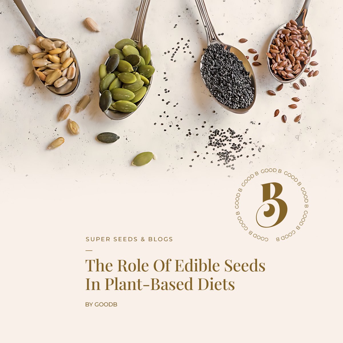 goodbfoods's tweet photo. Edible seeds are an important part of a plant-based diet, providing essential nutrients like protein, fiber, healthy fats, vitamins, and minerals
#GOODB #goodbfoods #edibleseeds #seeds #pumpkinseeds #sunflowerseeds #chiaseeds #flax #mixtrail #health #plantbased #diet #nutritious https://t.co/pq4hseIFJt