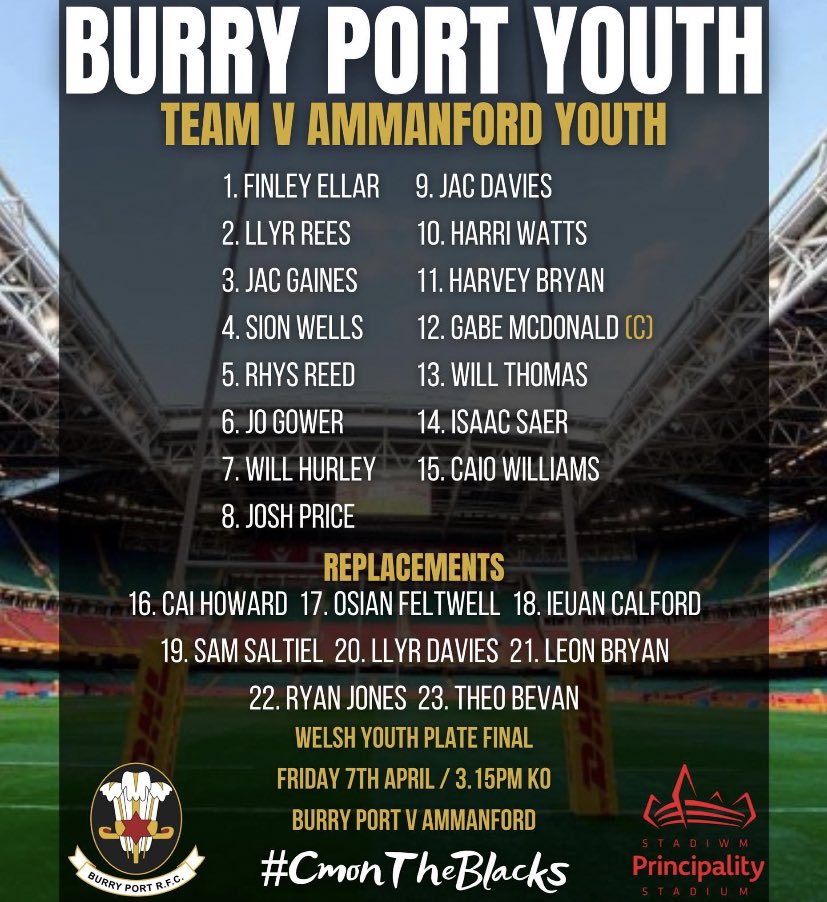 Burry Port Youth RFC (@burryportyouth) on Twitter photo 