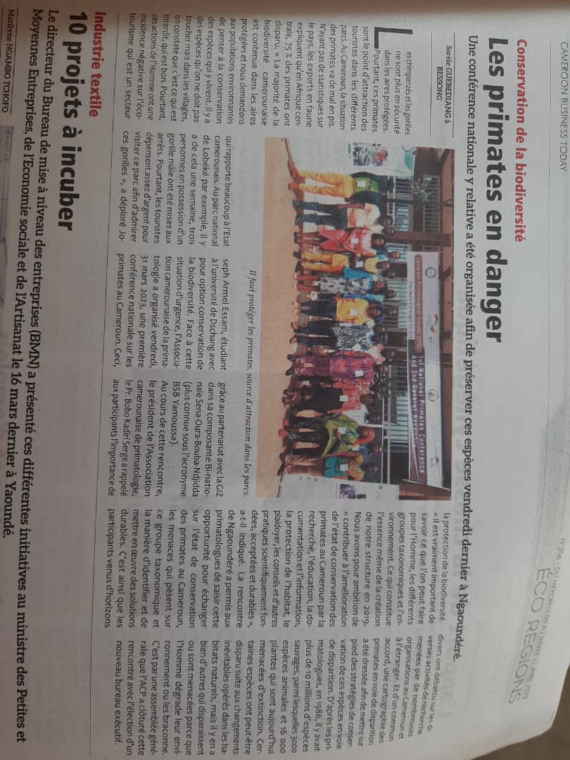 Cameroon Primatological Society (CPS) tweet media