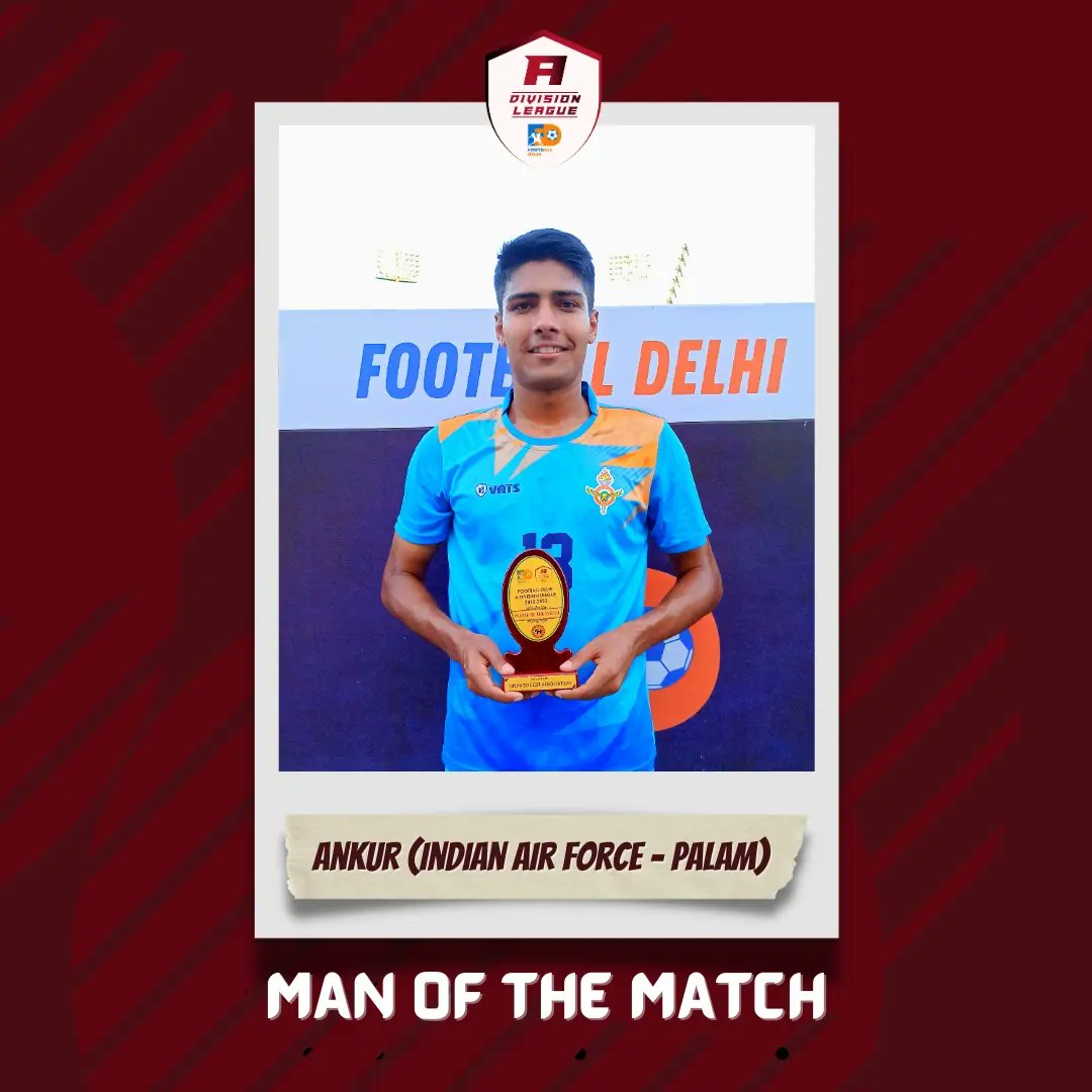 FootballDelhi's tweet photo. Man of the Match in this game ๐ฏ
#FootballDelhi
#FDADL #FDADivisionLeague #ADivisionLeague #ADL #IndianFootball #FootballDelhiADivisionLeague #kheloindia https://t.co/jJmtDKXXCm