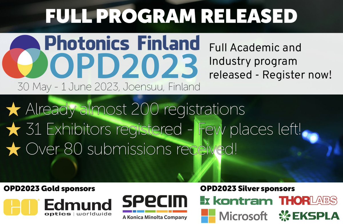 The Early Bird Registration for OPD2023 closes today! - Hurry up! 
See registration link👉bit.ly/42TnvQ0

#OPD2023