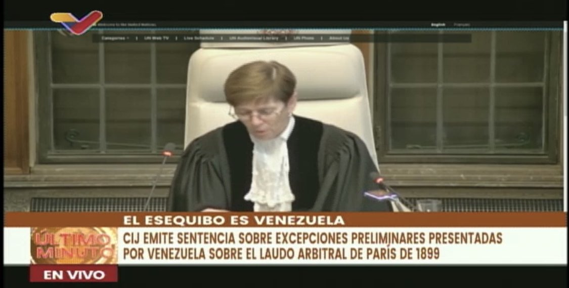 indhriana's tweet photo. Urgente | La @CIJ_ICJ considera que la objeción preliminar presentada por Venezuela es admisible. La Corte considera que debe evaluar la conducta fraudulenta del Reino Unido en el acuerdo arbitral! Vamos Venezuela! @NicolasMaduro @delcyrodriguezv 💪💪❤️ https://t.co/d6wXMCSvY5