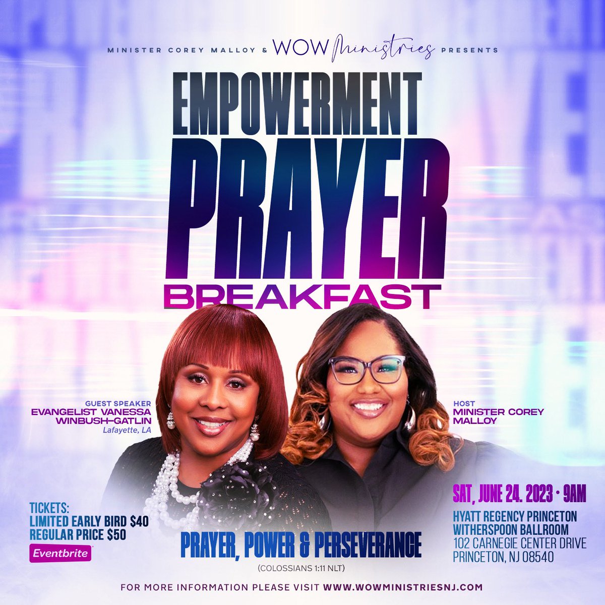 WOW Ministries is proud to welcome Supervisor Vanessa Winbush-Gatlin <a href="/VWGatlin/">Vanessa W. Gatlin</a> on Saturday, June 24, 2023!! Get your tickets NOW!! See flyer for details!! This is gonna be 🙌🏾🔥#Grateful #WOWMinistries Link in Bio