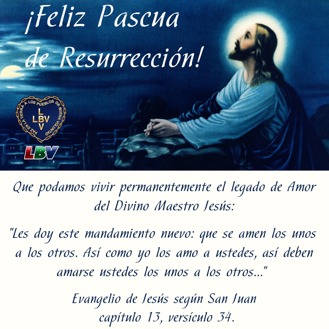 🙏En esta fecha, en la que rememoramos la resurrección de Jesús, te deseamos que Su ejemplo de Fe y Esperanza te acompañen siempre. ¡Muy Feliz Pascua!
#pascua2023 #pascuas #fe #FelicesPascuas #lbvargentina