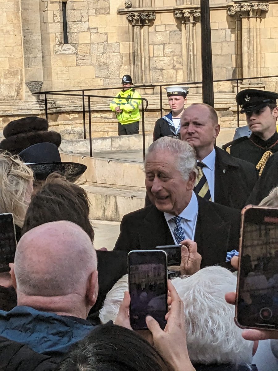 leighpwhite's tweet photo. Went to York. This fella pushed in the coffee queue.  Looks pleased with himself ☕ 👑 https://t.co/aGrTPgL6F6