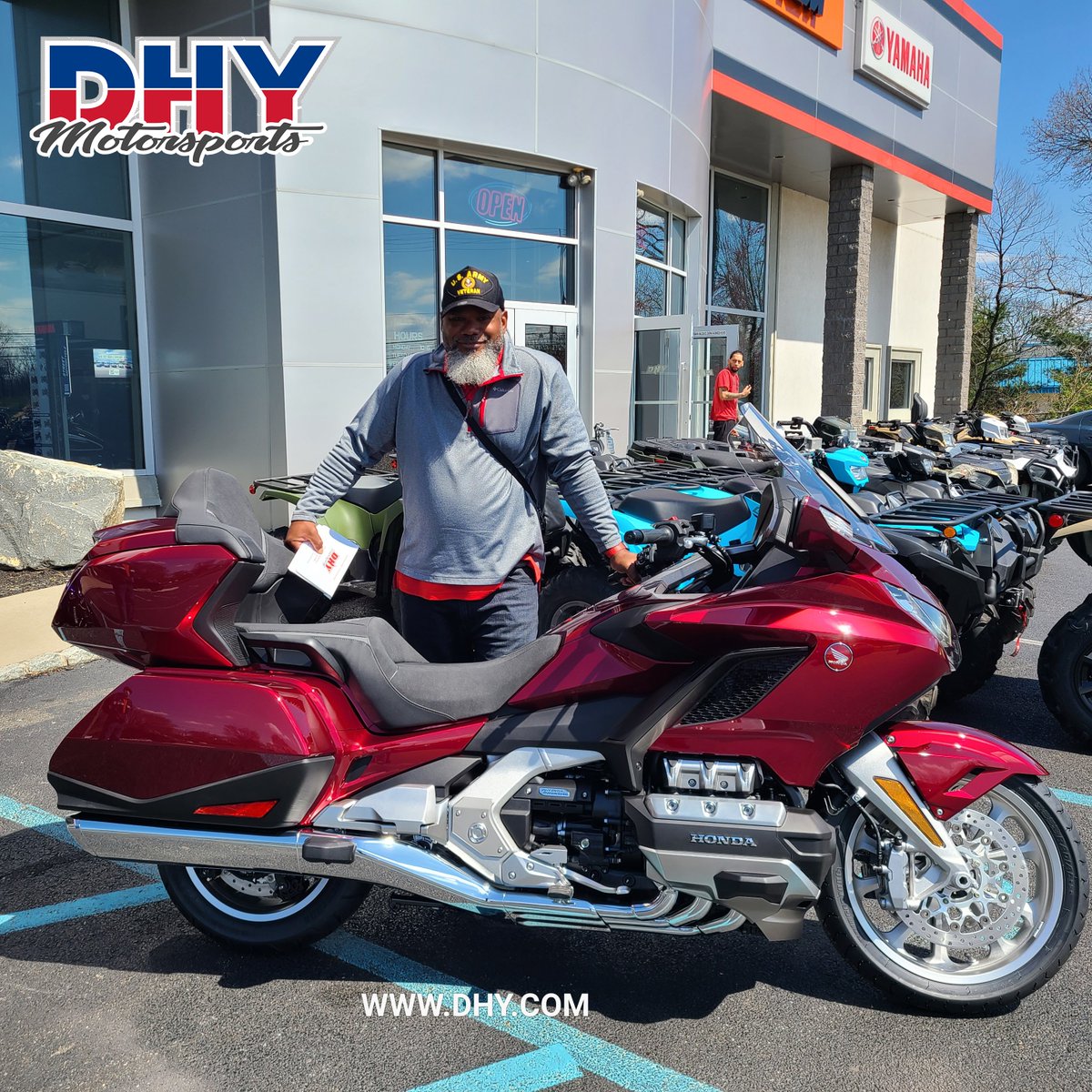 Congratulations to George on his 2023 #Honda #GL1800 #Goldwing! We hope you love your new bike and thanks for choosing #DHYMotorsports as your dealership! #mynewride #dhynj

Sales Rep: Bill Funck | Bill@dhy.com