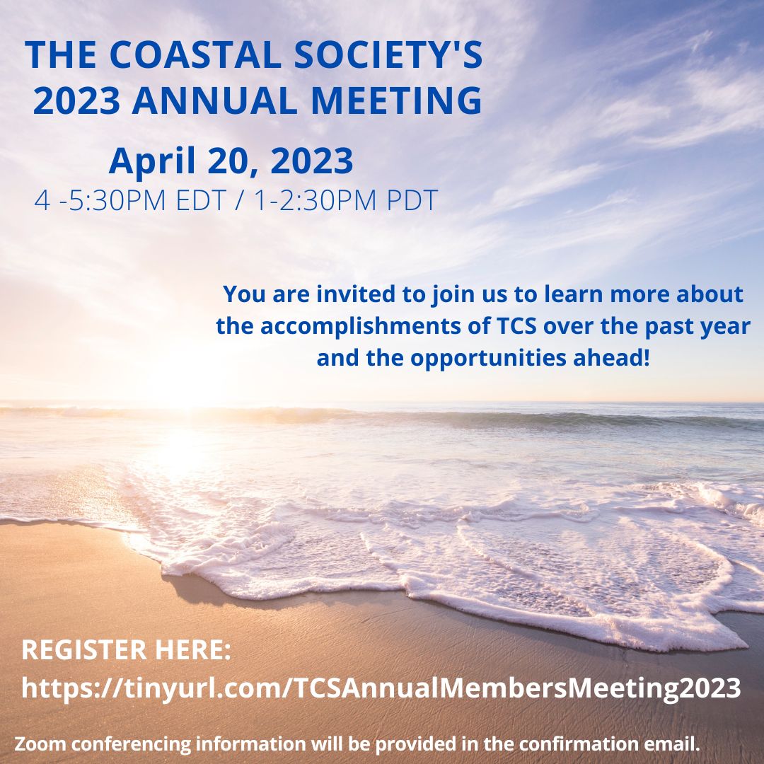 Register now! The 2023 Annual Members Meeting is happening on Thursday, April 20 from 4-5:30pm EDT - ONE WEEK FROM TODAY! Join us to learn more about TCS accomplishments and opportunities ahead! Register here: tinyurl.com/TCSAnnualMembe…