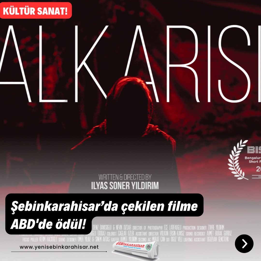 yeniskarahisar's tweet photo. 🎞️Şebinkarahisarlı genç yönetmenin ilçede çektiği filme ABD'de ödül!
.
#giresun #şebinkarahisar #film #kısafilm #kısametraj #filmfestival #texasfilmawards #afterdarkfilms #sinema #filmmaking #yönetmen @ilyassoneryildirim https://t.co/Y83NQyttnx